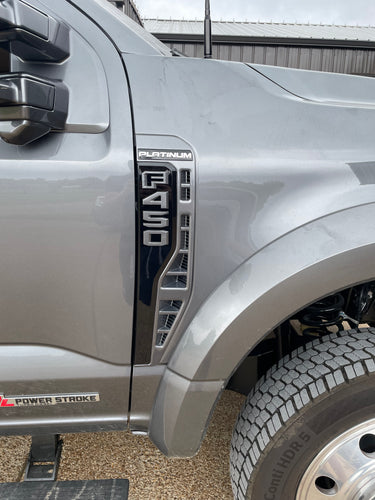 2023+ Ford Superduty Fender Emblems Colormatched