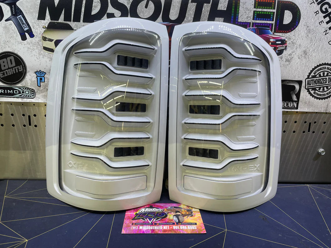 2014-2018 Chevy Silverado Alpharex Tail lights color matched