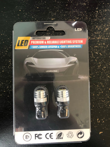 T10 / 194 Canbus LED Bulbs (Perfect for tag lights)